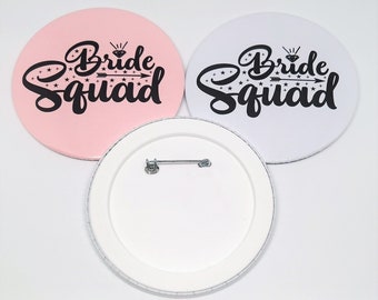Groomswoman Pink Wedding Shield Badge