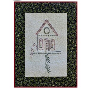 Holiday House embroidery pattern / quilt pattern