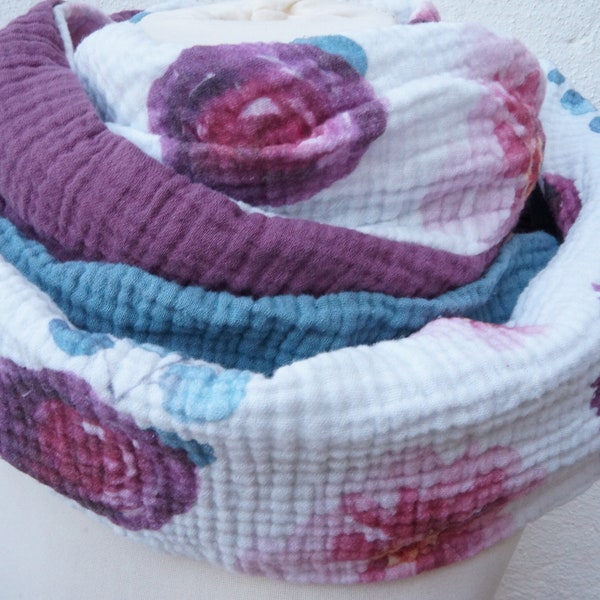 Loop scarf muslin ladies girl