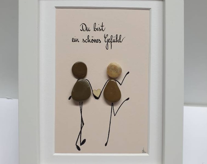 Steinbilder Liebe Freundschaft Geschenk Etsy.de