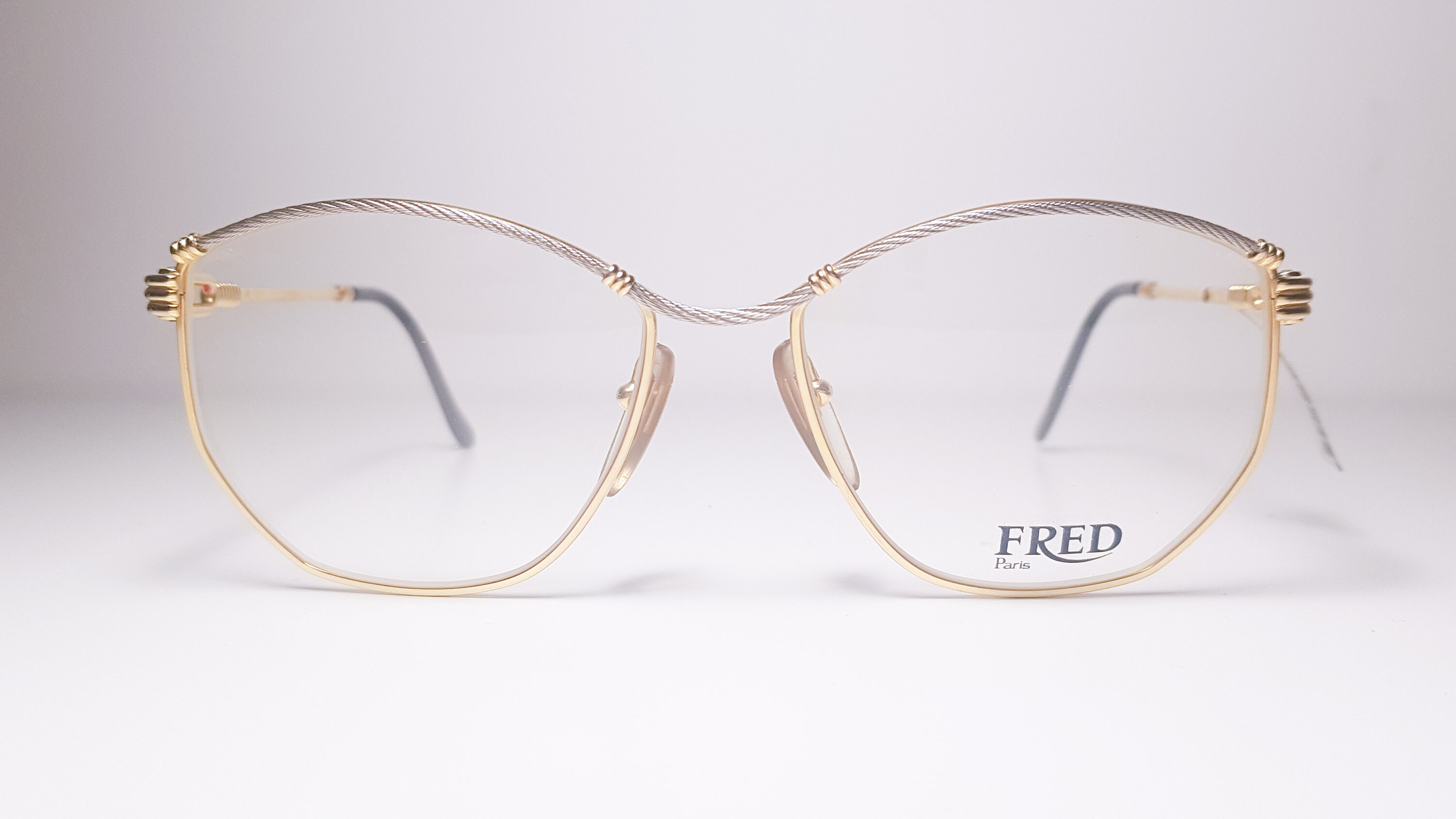 Fred Cythere Gafas Vintage de lujo Chapado en oro marco nautico Etsy Mexico