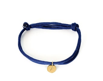 Bracelet personnalisé Bleu foncé / Argent | | des partenaires cadeaux | d’anniversaire | Fête des Pères | de la Saint-Valentin | anniversaire Jour du mariage