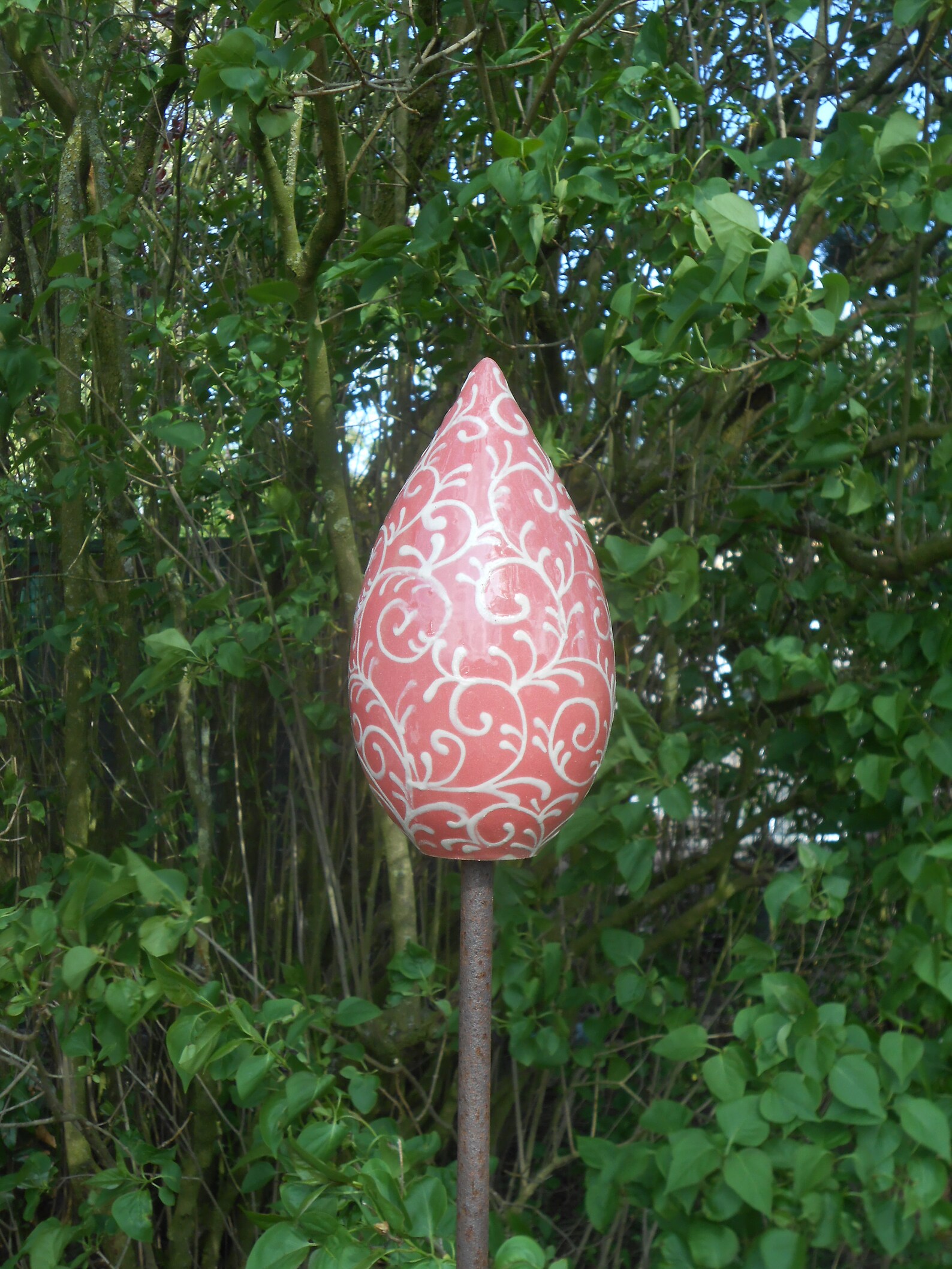 Garden Ceramics Stele Garden Decorations Garden Ball Etsy UK