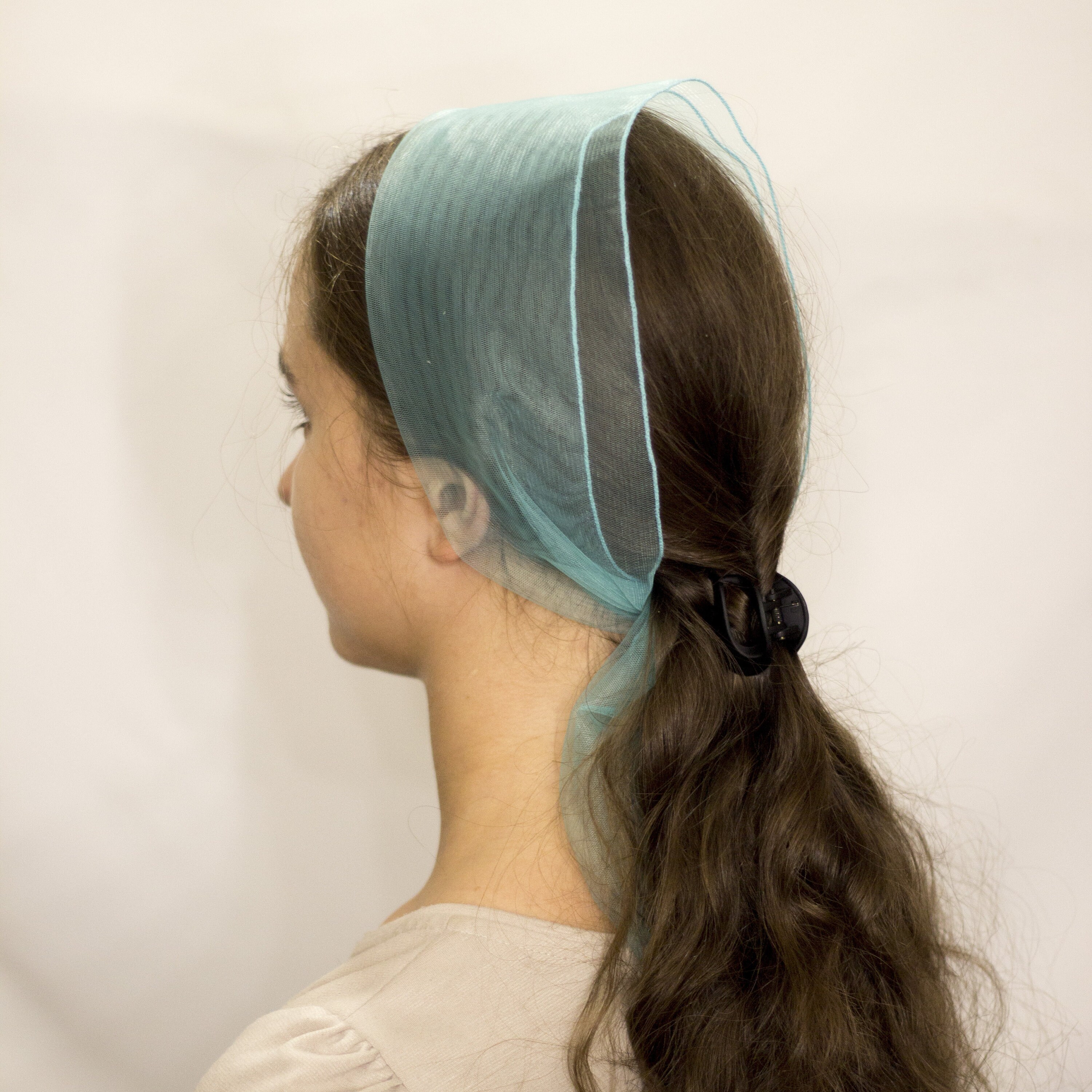 Headcovering tulle headband christian head covering head Etsy
