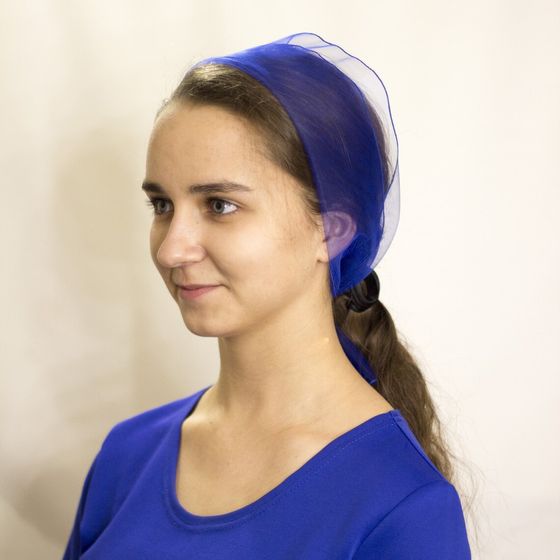 Headcovering tulle headband christian head covering head Etsy