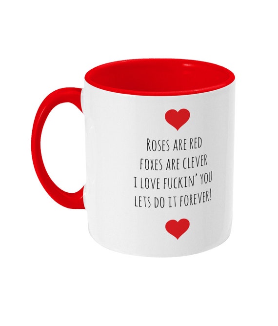 Roses Are Red Poem Rude Valentines Day Mug Etsy