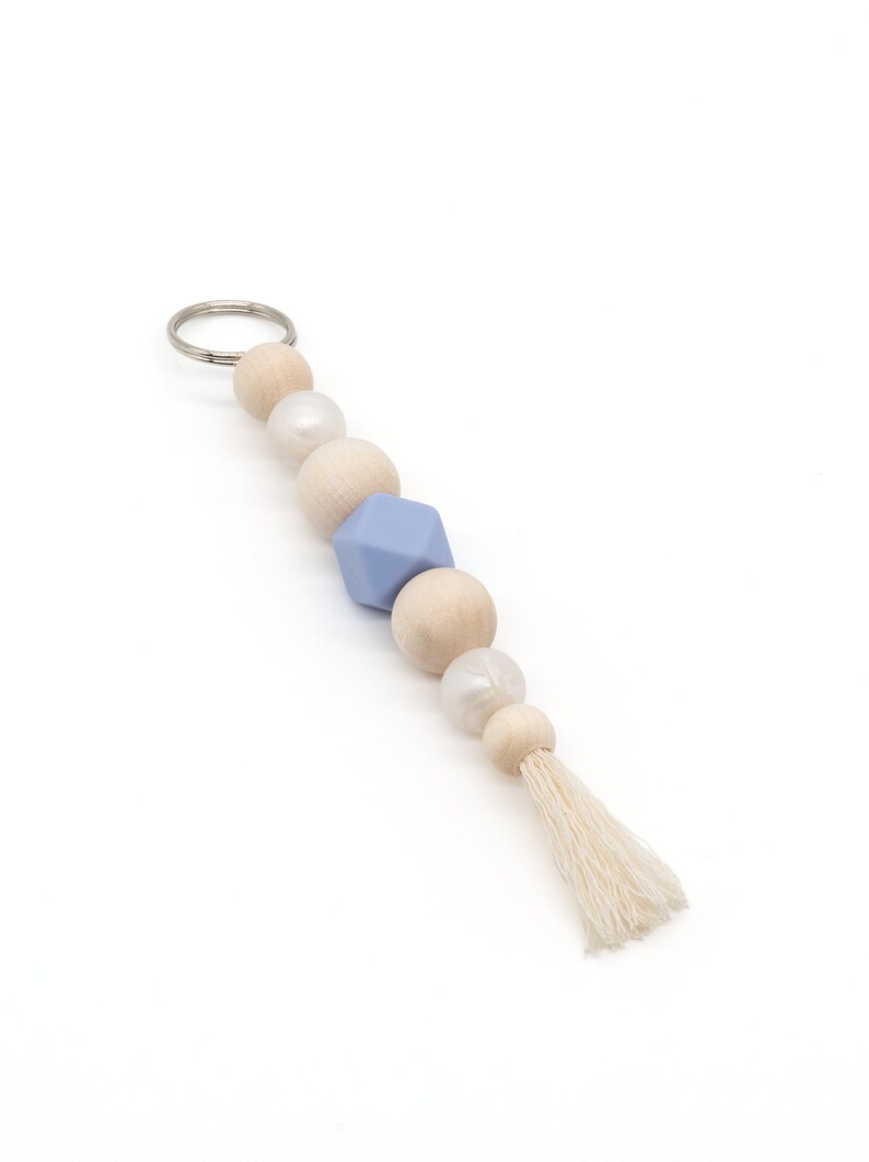 Pink Mother-of-Pearl Keychain Lilac