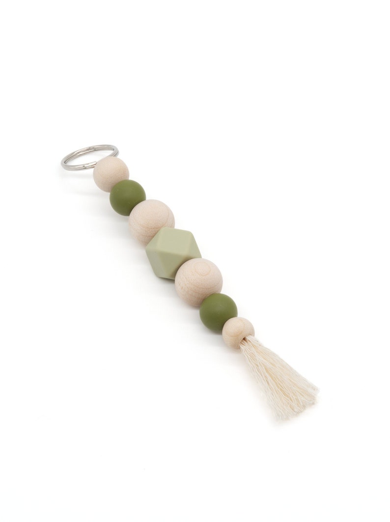 Pink Mother-of-Pearl Keychain Lilac