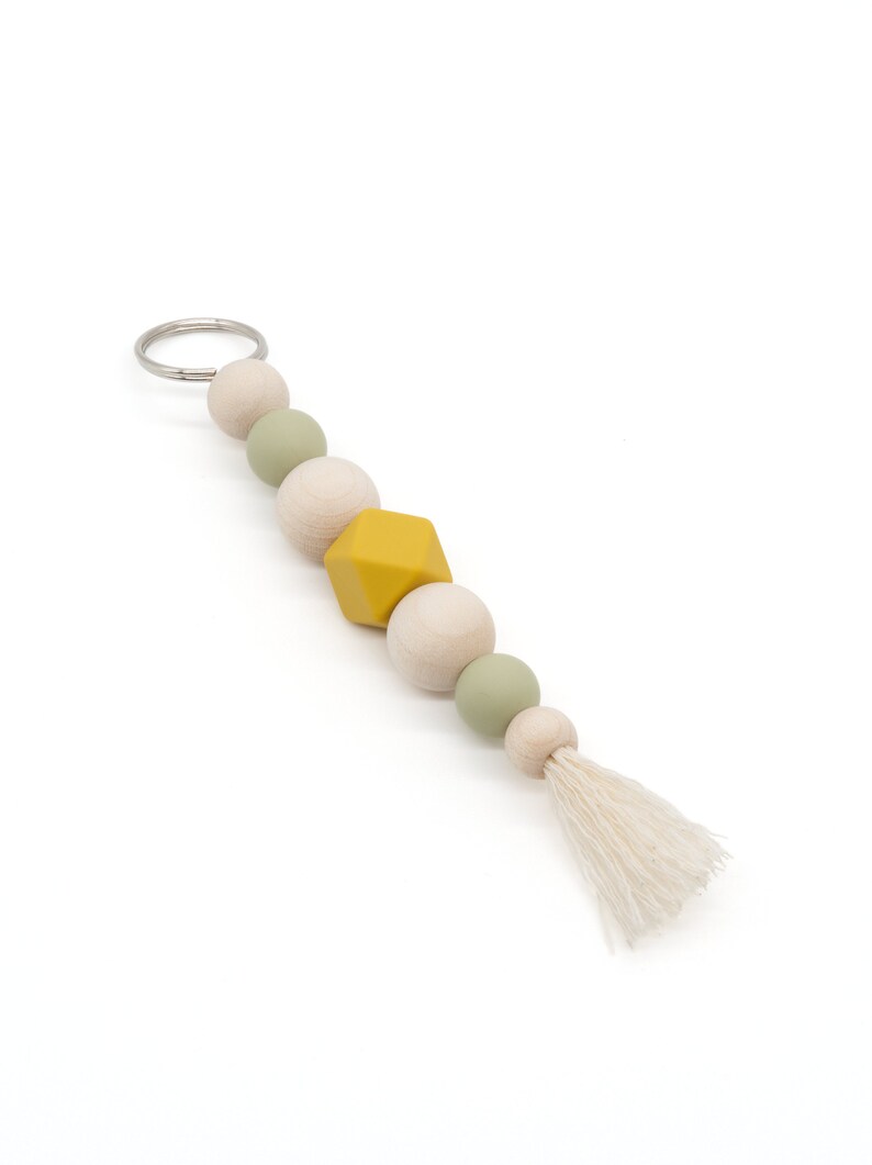 Pink Mother-of-Pearl Keychain Lilac