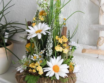 Gesteck Wiesenblumen, Margeriten