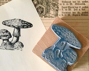 Vintage Mushroom Stamp