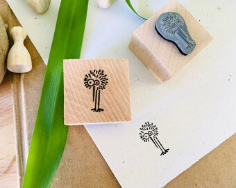 Rubber stamp fluffy kiwi bird wooden mounted paper craft gift animal zoo self-made design stamp