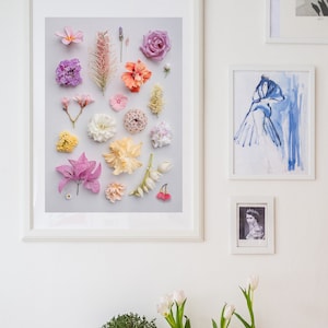Pastell Blumen, Druck für Mama, Muttertag, Blumen Druck, Kinderzimmer Kunst, Babyparty, Osterkarte, Pastellfarben, Pastell, Mädchenzimmer