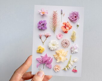 Pastel Flower Card: Mother's Day, Nursery Art (6x4")