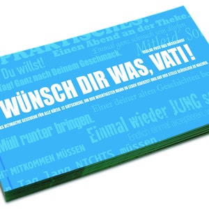 Gutscheinbuch für Väter | Wünsch' Dir was, Vati!