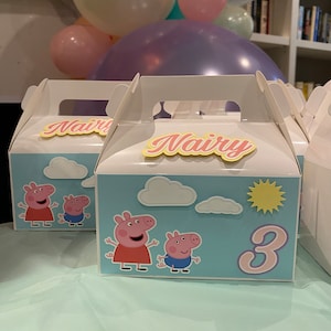 Personalized Gable Box | Favour Box | Birthday Party Gabble Box