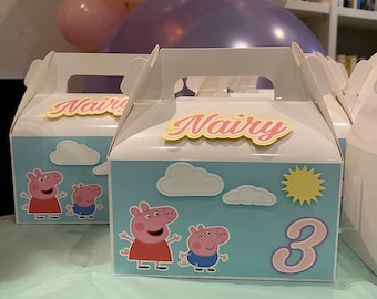 Personalized Birthday Party Gable Box: Custom Favor Box