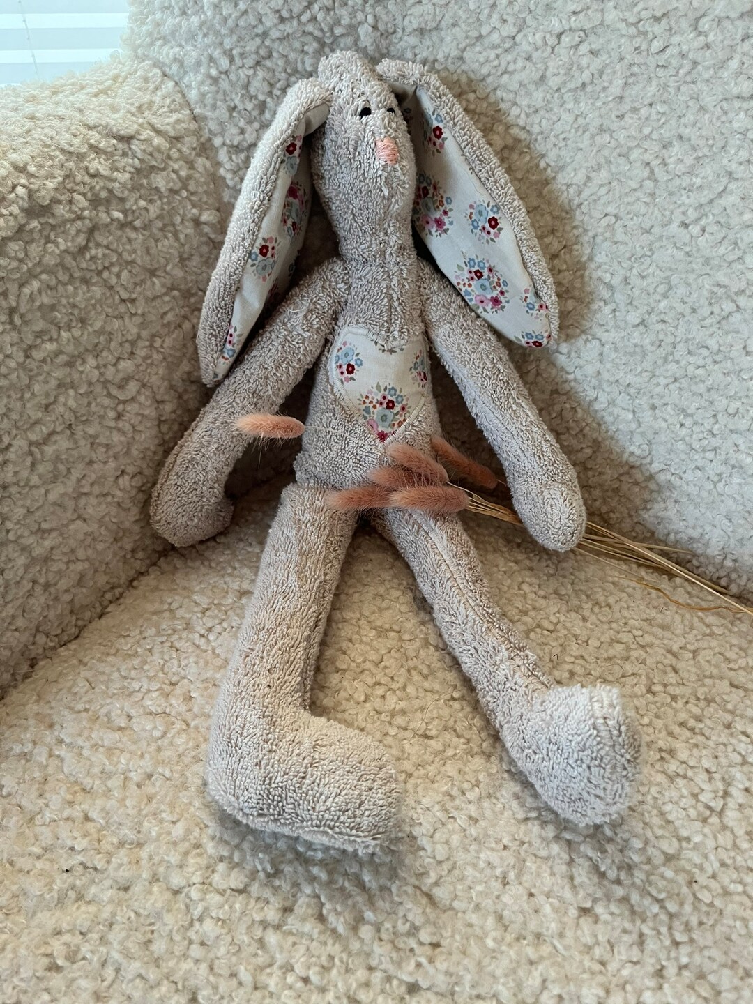 Cuddly Toy Rabbit Hasi Terry Bunny Etsy