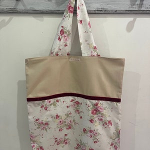 Einkaufsbeutel Einkaufstasche Tasche Rosen shoppen