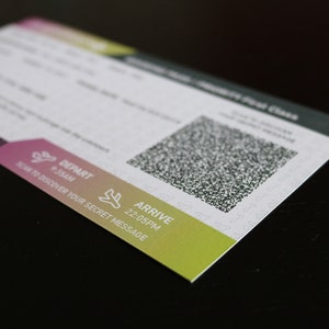 FLIGHTSKY - Personalisierte Bordkarte/Wunschkarte