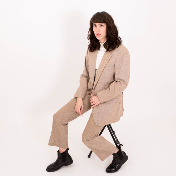 Vintage 1970s Suit Brown Three Piece