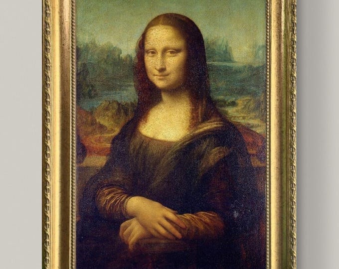 Mona Lisa Portrait Print: Renaissance Art Reproduction