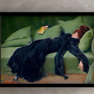 Riproduzione di After the Ball di Ramon Casas, Decadent Ramon Casas, belle arti di qualità museale, carta pesante Hahnemühle o poster di alta qualità