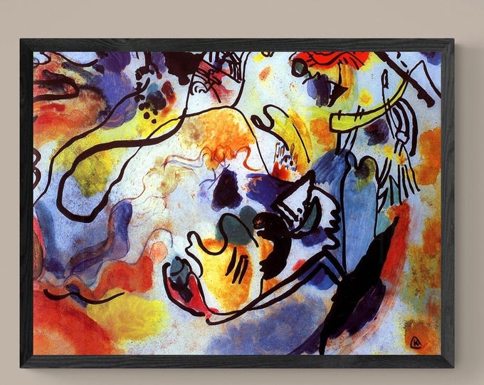 Wassily Kandinsky’s “The Last Judgment” | Large Wall Art on Heavyweight Canvas with 3D Brushstroke Finish | Ready to Hang | Statement Piece