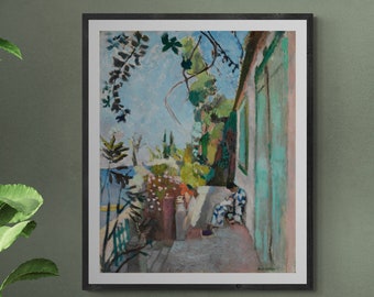 Matisse Saint-Tropez Terrace Art Print: French Riviera Giclée