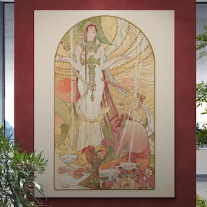 ALPHONSE MUCHA ARTS, Museum-Quality FineArt giclee print on Hahnemühle art paper or high quality poster, Alphonse Mucha printable poster