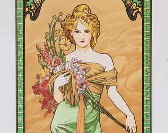 Alfons Mucha Spring Art Nouveau Fine Art Print