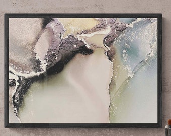 ERARTHBOUND, original alcohol ink abstract Art Prints, Minimalist Art Prints, Giclee Premium Prints