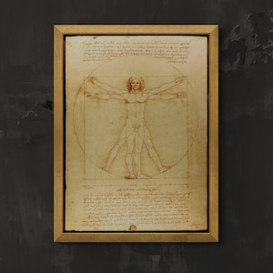 L'Uomo Vitruviano - L'arte iconica di Leonardo da Vinci, riproduzione in stampa giclée, carta pregiata per belle arti o poster di qualità museale