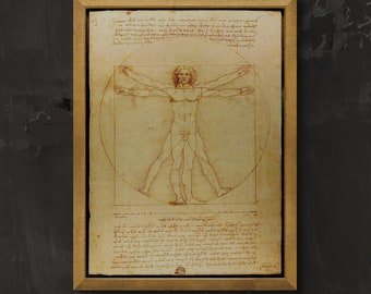 Vitruvian Man Art Print – Da Vinci Giclée Reproduction
