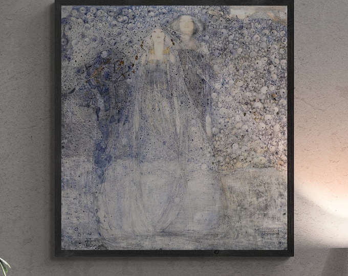 The Silver Apples of the Moon by Margaret MacDonald Museum-Quality Art Print on Canvas and Paper or 3D texture Canvas Art with brush strokes