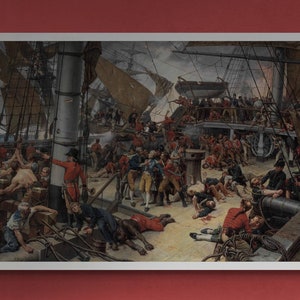 The Death of Lord Nelson [1882] by Giclee Print Reproduction Painting, Fineart print on Hahnemüle or museum quality poster