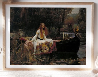 The Lady of Shalott Print, John Waterhouse, Pre-Raphaelite Art