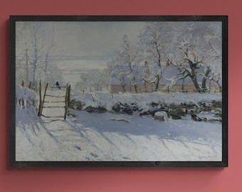 Claude Monet 'The Magpie' Giclee Print | Winter Landscape Art