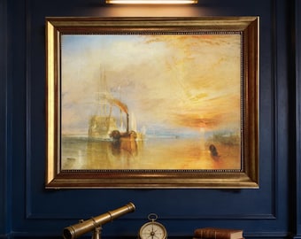 Turner's Fighting Temeraire Framed Print: Maritime History Wall Art