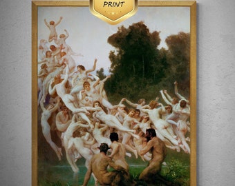 William Bouguereau's "The Oreads" - Fine Art Giclée Print