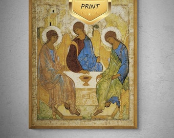 Andrei Rublev Holy Trinity Art Print | Giclée Canvas or Paper