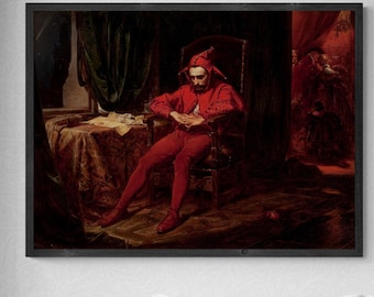 Jan Matejko's 'The Sad Jester' - Fine Art Print on Canvas or Paper