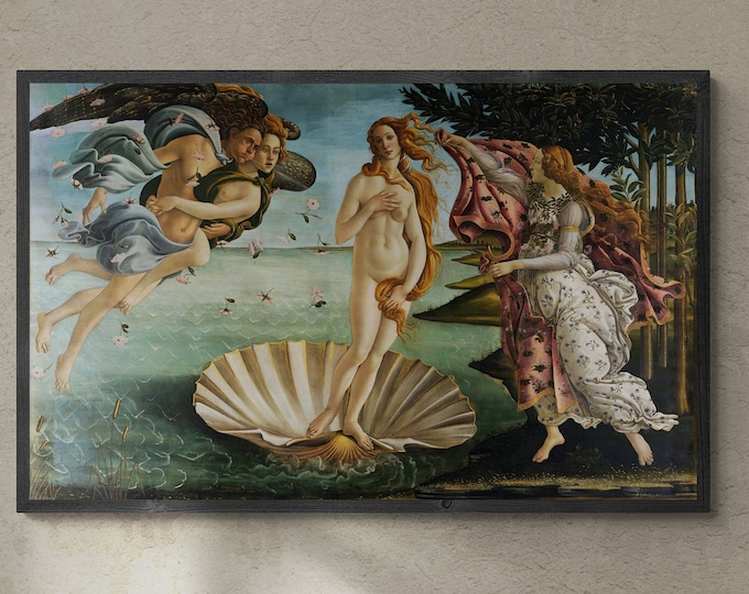 Ethereal Beauty: Premium Reproduction of ‘The Birth of Venus’ Canvas Print or 3D Hand Finished Premium Print