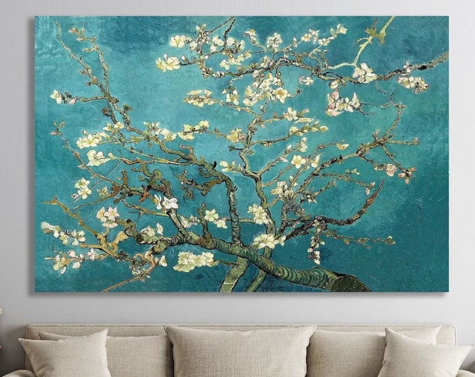 Vincent van Gogh – Almond Blossom Giclee Fine Art Print Giclee Paper / Canvas Prints, Poster or 3D Hand Finished Premium Print