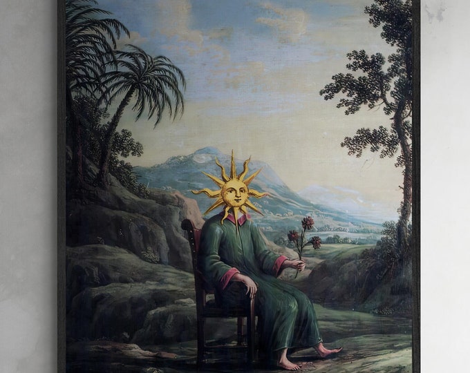 Alchemist Poster, Ancient Art Prints, Clavis Artis, Gothic Decor, Antique Alchemy Wall Art, Giclee Canvas/ Art Paper prints or Poster