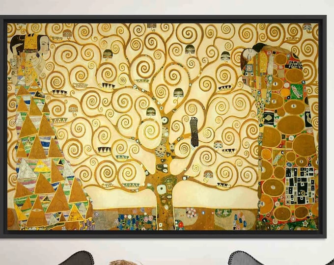 GUSTAV KLIMT - Tree Of Life, Premium Giclée framed canvas print art, Nouveau Painting, Classic Wall Art, Symbolism Art