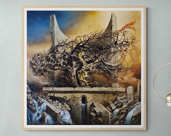 Tree of life, Giclée canvas print, Heavyweight paper / real art canvas, Print on canvas