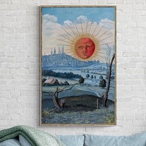Splendor Solis Sun Art Print, Alchemical Manuscript Reproduction - Etsy
