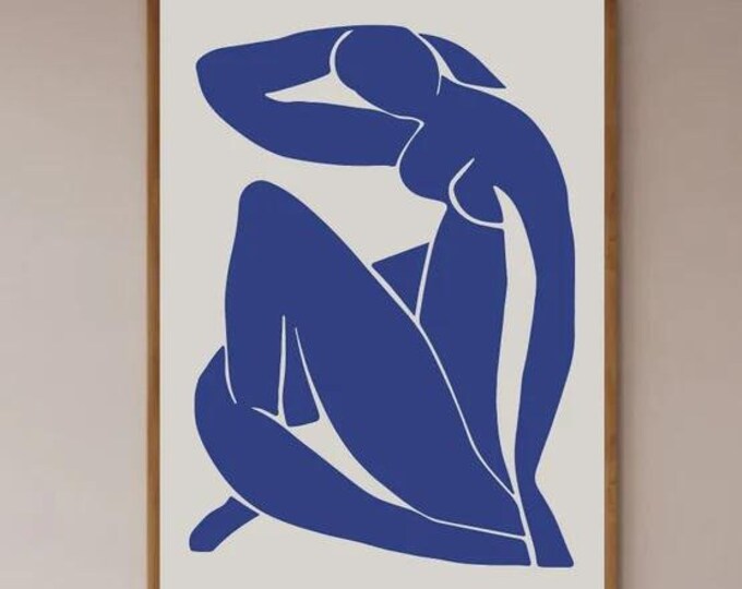 Henri Matisse Blue Nude 1952 Giclee Print Reproduction Painting, Heavyweight Fineart print on Hahnemühle art paper or museum quality poster