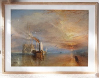 Turner's Fighting Temeraire Giclee Print: Maritime History Wall Art